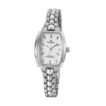 Relogio Feminino Champion Quadrado Prata com Pedras no Fundo Relogio Feminino Champion Quadrado Prata com Pedras no Fundo