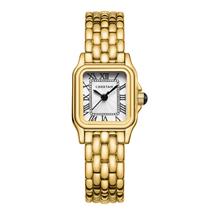 Relógio feminino CHEETAH Gold com pequena pulseira vintage