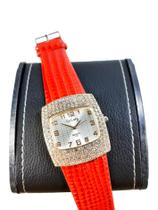 Relógio Feminino Com Caixa Em material sintético Luxo Vermelho