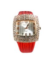Relógio Feminino com caixa Importado Luxo Vermelho Presente para namorada