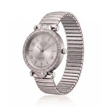 Relógio Feminino Com Strass Cravejado Correa Metal + Caixa Relógio Feminino Com Strass Cravejado Correa Metal + Caixa