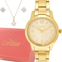 Relógio Feminino Condor Analógico Top Dourado Garantia Luxo Relógio Feminino Condor Analógico Top Dourado Garantia Luxo