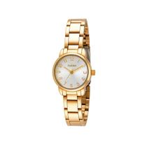 Relógio Feminino Condor Dourado Aço Mostrador Dourado Original Resistente à Água CO2035NPY4K