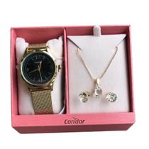 Relógio Feminino Condor Dourado Garantia 1 Ano-22