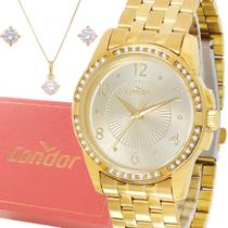 Relógio Feminino Condor Dourado Original Prova D'água Luxo