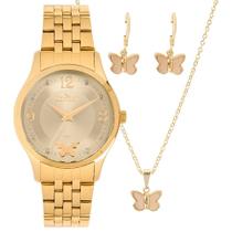 Relógio Feminino Condor Kit Pulseira C02035NSBK4X Dourado Relógio Feminino Condor Kit Pulseira C02035NSBK4X Dourado