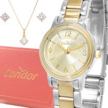 Relógio Feminino Condor Prata E Dourado Original Top Luxo - Lebrave