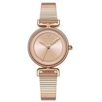 Relógio feminino de aço inoxidável minimalistade quartzo à prova d'água 3atm Relógio feminino de aço inoxidável minimalistade quartzo à prova d'água 3atm