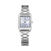Relógio Feminino De Luxo À Prova D'água Em Aço Inoxidável Com Quartzo Casio Tonneau Shape 30m
