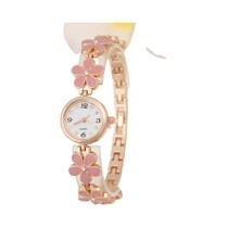 Relógio Feminino De Moda Com Strass E Escala, Pequena Flor Digital, Pulseira Fina, Versátil Para O