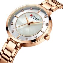 Relógio Feminino De Pulso Curren Quartzo Luxo Dourado Rose Relógio Feminino De Pulso Curren Quartzo Luxo Dourado Rose