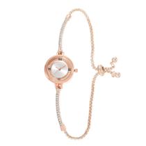 Relógio Feminino de Quartzo com Pulseira de Ouro - Mostrador Pequeno e Elegante