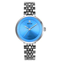 Relógio Feminino de Quartzo Minimalista Pulseira de Aço inoxidável A Prova Dagua