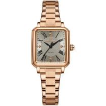 Relógio feminino design sofisticado quartzo em aço inoxidável à prova d água casual