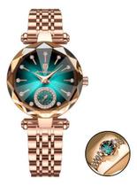 Relógio Feminino Diamond Pulso Original Luxuoso Quartzo Confort