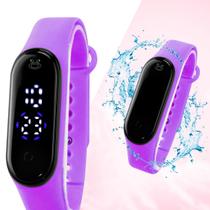 Relógio feminino digital bracelete prova agua garantia