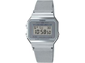 Relógio Feminino Digital Casio Vintage - A700WM-7ADF Prata