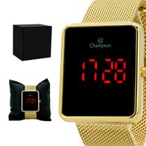 Relógio Feminino Digital Champion Dourado Casual Original Prova D'água Garantia 1 ano