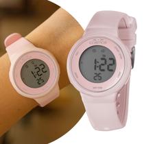 Relógio Feminino Digital de Pulso Rosa com Pulseira de Silicone à Prova D Água Esportivo Casual Fashion Cosmos Relógio Feminino Digital de Pulso Rosa com Pulseira de Silicone à Prova D Água Esportivo Casual Fashion Cosmos