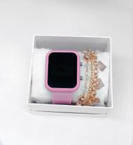 Relógio Feminino Digital Led + pulseiras