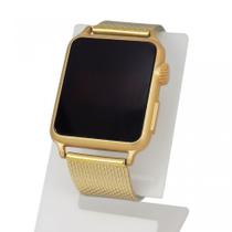 Relógio Feminino Digital Led Quadrado Gold - Peça Já