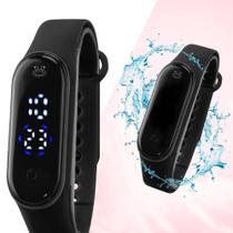 Relógio feminino digital led silicone bracelete barato moda - Orizom