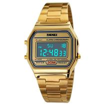 Relogio Feminino digital SKmei casual calendario completo alarme CR2016