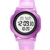 Relógio Feminino Digital Skmei Casual Roxo Relógio Feminino Digital Skmei Casual Roxo