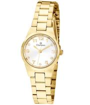 Relógio Feminino Dourado Aço Champion CH26846H