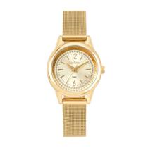 Relogio feminino dourado analogico condor COPC21JJV/4X
