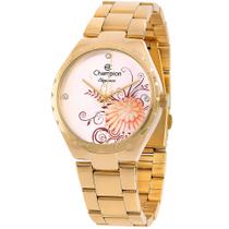 Relógio Feminino Dourado Champion Elegance Prova D'água 50 M CN25501H Relógio Feminino Dourado Champion Elegance Prova D'água 50 M CN25501H