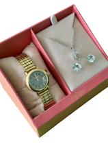 Relógio Feminino Dourado Condor Prova d'água Relógio Feminino Dourado Condor Prova d'água
