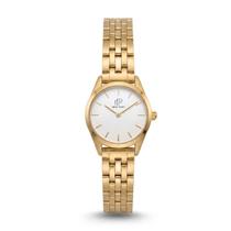 Relógio Feminino Dourado Elegante Delicado Pequeno New Port