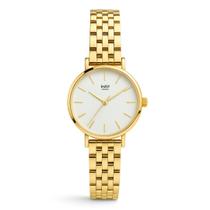 Relógio Feminino Dourado Ipanema Gold Fundo Branco 28mm