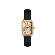Relógio Feminino Dourado Quadrado de Pulso e material ecológico Preto Presente para Mulheres