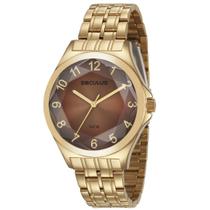 Relógio feminino dourado seculus glamour 23602LPSVDS1