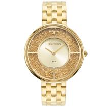 Relógio feminino dourado technos original 2025lts/1x