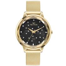 Relogio feminino dourado technos original 2039di/1p