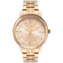 Relógio feminino dourado technos trend rosé - 2036mms/1c