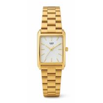 Relógio Feminino Dourado Van Gogh Gold Fundo Branco