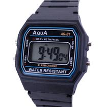 Relógio Feminino e Masculino Modelo Aqua Clássico À Prova D'agua Vintage AQ-81