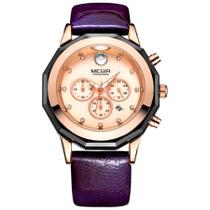 Relógio Feminino Elegante Cronógrafo Luminoso Analogico de Quartzo