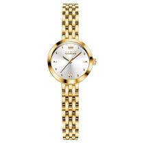 Relógio Feminino Elegante De Pulso Analógico Quartz Dourado
