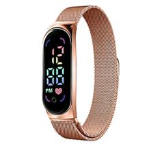 Relógio Feminino Esportivo Digital Pulseira Ajustável Imã Relógio Feminino Esportivo Digital Pulseira Ajustável Imã