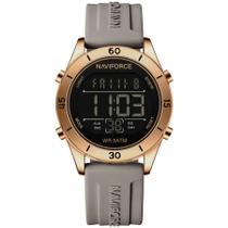 Relógio feminino esportivo tela Lcd digital pulseira silicone impermeavel 3atm