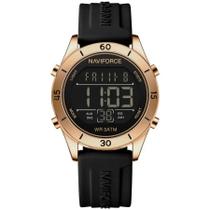 Relógio feminino esportivo tela Lcd digital pulseira silicone impermeavel 3atm