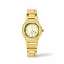 Relógio Feminino Geneve Elegance Golden Slim Dourado 30mm