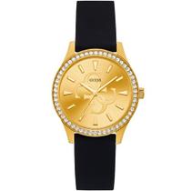 Relógio Feminino Guess Dourado/Preto Crystal GW0359L1
