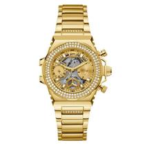 Relógio Feminino Guess Fusion Cronógrafo Dourado GW0552L2