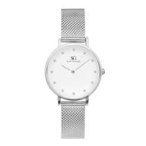 Relógio feminino Harlem Diamond Silver 32mm-Saint Germain